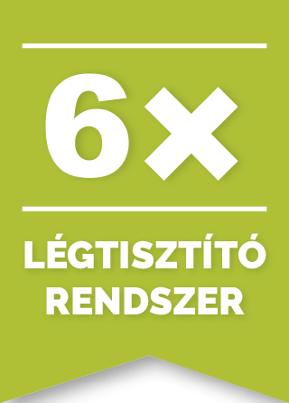 6x légtsztító rendszer