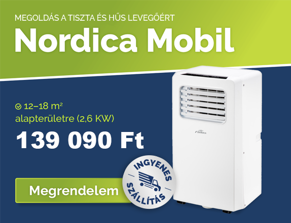 Nordica Mobilklíma árak és alapterület